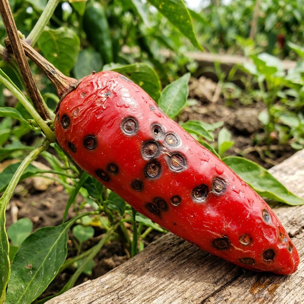 Lesion gelap pada buah